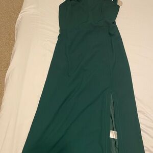 Petal & Pup Teal Midi Dress